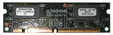 KTH-LJ4000/32 - Kingston 32MB non-ECC Unbuffered 100-Pin DIMM Memory Module for HP LaserJet