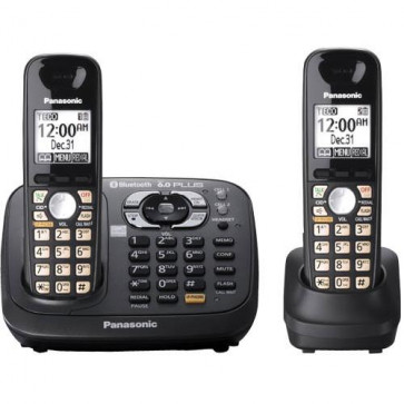 KX-TG6582T - Panasonic KX-TG6582T Duo Cordless Phone 1 x Phone Line(s) 1 x Headset (Used like NEW)
