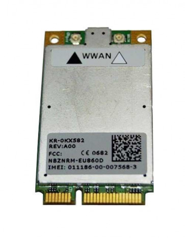 KX582 - Dell Wireless 5520 Mini-PCI Express 3G Broadband WWAN Card