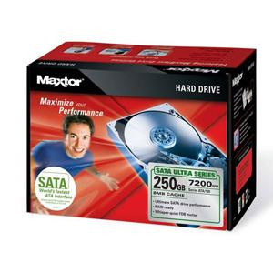 L01P250 - Maxtor 250 GB 3.5 Internal Hard Drive - 1 Pack - Retail - IDE Ultra ATA/133 (ATA-7) - 7200 rpm - 8 MB Buffer