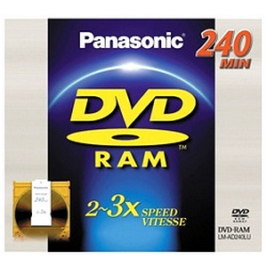 LM-AD240LU - Panasonic 3x dvd-RAM Double-Sided Media 9.4GB