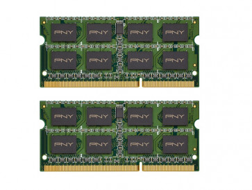MN4096KD3-1066 PNY 4GB Kit (2 X 2GB) PC2-8500 DDR2-1066MHz non-ECC Unbuffered CL7 200-Pin SoDimm 1.5V Dual Rank Memory