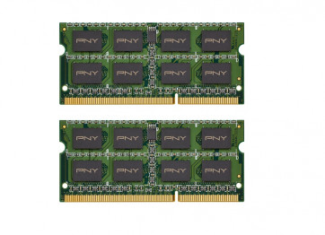 MN8192KD3-1333-AP PNY 8GB Kit (2 X 4GB) PC3-10600 DDR3-1333MHz non-ECC Unbuffered CL9 204-Pin SoDimm 1.5V Dual Rank Memory