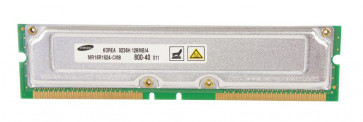 MR16R1624-CM8 - Samsung 128MB PC800 800MHz non-ECC 40ns 184-Pin RDRAM RIMM Memory Module (Refurbished)