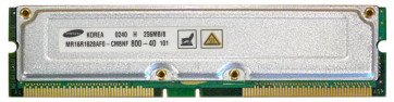 MR16R1628AF0-CM8 - Samsung Rambus 256MB PC800 800MHz 40ns non-ECC 184-Pin RDRAM RIMM Memory Module (Refurbished)