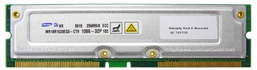 MR18R1628EG0-CT9 - Samsung Rambus 256MB PC1066 1066MHz 32ns ECC 184-Pin RDRAM RIMM Memory Module (Refurbished)