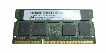 MT18KSF1G72HZ-1G6 - Micron Technology 8GB DDR3-1600MHz PC3-12800 ECC Unbuffered CL11 204-Pin SoDimm 1.35V Low Voltage Dual Rank Memory Module