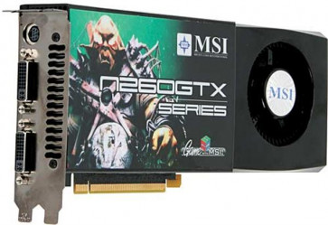 N260GTX-T2D896 - MSI GTX-260 896MB GDDR3 448-Bit PCI-Express 2.0 x16 DVI HDMI TV-Out Video Graphics Card