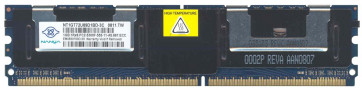 NT1GT72U89D1BD-3C - Nanya 1GB DDR2-667MHz PC2-5300 Fully Buffered CL5 240-Pin DIMM 1.8V Single Rank Memory Module