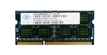 NT4GC64B8HB0NS-CG - Nanya 4GB DDR3-1333MHz PC3-10600 non-ECC Unbuffered CL9 204-Pin SoDimm 1.35V Low Voltage Dual Rank Memory Module