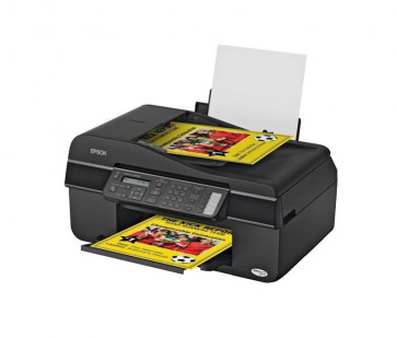 NX300 - Epson Stylus (5760 x 1440) dpi 31ppm (Mono) / 15ppm (Color) 33.6Kbps Fax Modem 100-Sheets USB 2.0 All-in-One Color Inkjet Printer (Refurbish