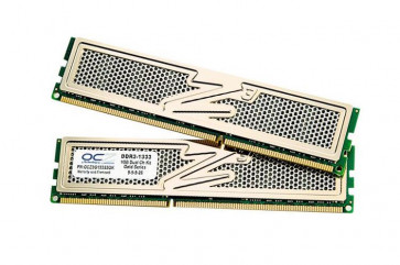 OCZ3G13332GK - OCZ Technology 2GB Kit (2 X 1GB) DDR3-1333MHz PC3-10600 non-ECC Unbuffered CL9 240-Pin DIMM 1.35V Low Voltage Memory