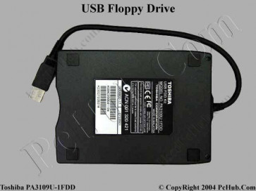 PA3109U-3FDD - Toshiba Floppy Disk Drive - 1.44MB PC - 1 x USB - 3.5 External