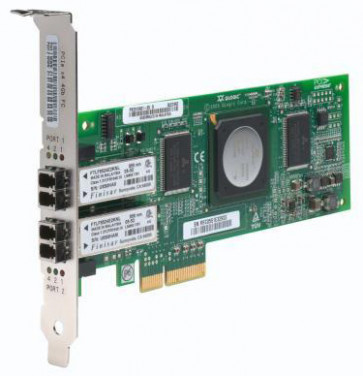 QLE2462-SP - QLogic 4GB/s Dual Port PCI Express Fibre Channel Host Bus Adapter Card with STD. Bracket