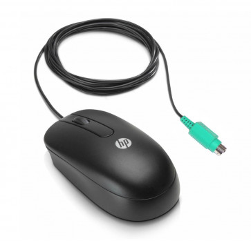 QY775AA - HP 2-Buttons PS/2 Wired Optical Mouse (Black / Gray)