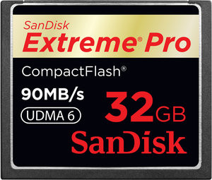 SDCFXP-032G-E91 - SanDisk 32GB Extreme Pro 90MB/s CompactFlash Memory Card