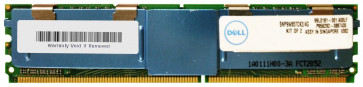 SNP9W657CK2/4G - Dell 4GB Kit (2 X 2GB) DDR2-667MHz PC2-5300 Fully Buffered CL5 240-Pin DIMM 1.8V Dual Rank Memory