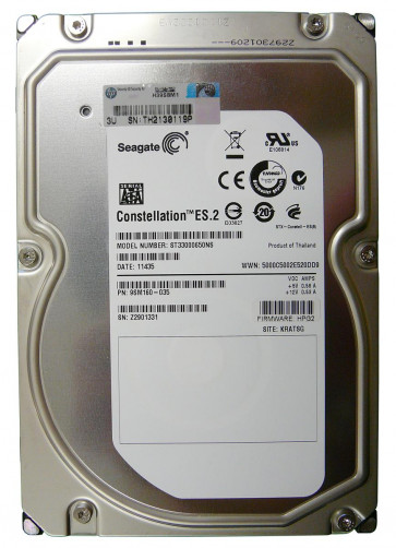 ST33000650NS - Seagate Constellation ES.2 3TB 7200RPM SATA 6Gb/s 64MB Cache 3.5-inch Hard Drive