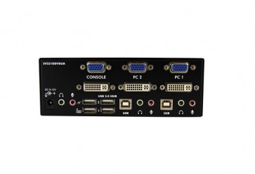 SV231DDVDUA - StarTech 2-PORT DVI VGA Dual Monitor KVM Switch with Audio