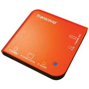 TS-RD13R - Transcend Portable Multi-Card Reader - MMCplus Microdrive miniSD Card Memory Stick Memory Stick Duo Memory Stick PRO MultiMediaCard (M