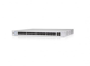 US-48-750W - Ubiquiti Networks 48-Port 10/100/1000 (PoE+) Managed Gigabit Ethernet Switch with 2 10 Gigabit SFP+ Ports & 2 Gigabit SFP Ports Rack-Mountable
