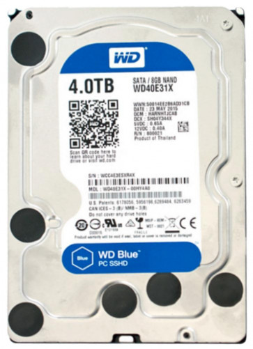 WD40E31X - Western Digital Blue 4TB SATA 6GB/s 64MB Cache 3.5-inch Internal Desktop Solid State Hybrid Drive