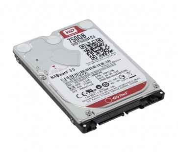 WD7500BFCX - Western Digital Red 750GB 5400RPM (intelllipower) SATA 6GB/s 16MB Cache 2.5-inch Internal Nas Hard Drive