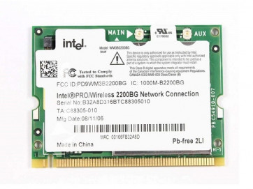 WM3B2200BG - Intel PRO/Wireless 2200BG MiniPCI Network Card