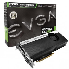 02G-P4-2681-KR - EVGA GeForce GTX 680 2GB 256-Bit GDDR5 PCI Express 3.0 x16 Dual DVI/ HDMI/ DisplayPort/ Ready SLI Video Graphics Card