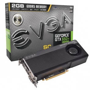 02G-P4-3658-KR - EVGA GeForce GTX 650 Ti BOOST Superclocked 2GB 192-Bit GDDR5 PCI Express 3.0 x16 Dual DVI/ HDMI/ DisplayPort/ SLI Support Video Graphics Car