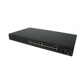 0K688K - Dell PowerConnect 3524 24-Port 10/100-Base-T 2 x Gigabit SFP+ 10/100/1000 Manageable Stackable Ethernet Switch Rack-mountable