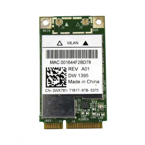 0WX781 - Dell Wireless 1395 802.11G Internal Card Network Adapter - PCI-Express Mini Card