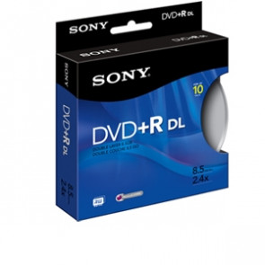10DPR85RS2H - Sony 10DPR85RS2H dvd Recordable Media - dvd+R DL - 2.4x - 8.50 GB - 10 Pack Spindle - 120mm