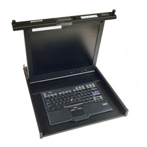 1723-HC1 - IBM 1U 17-inch Flat Panel Console Kit with Keyboard, mouse, Power Adapter and Rail Kit