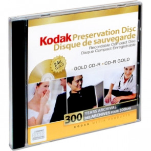 21101 - Kodak Gold Preservation 52x CD-R Media - 700MB - 120mm Standard - 1 Pack Slim Jewel Case