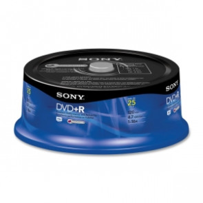 25DPR47RS4 - Sony 16x dvd-R Media - 4.7GB - 120mm - 25 Pack Spindle