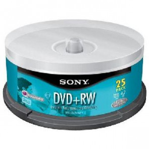 25DPW47LS2 - Sony 4x dvd+RW Media - 4.7GB - 25 Pack