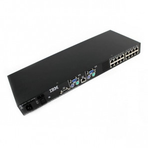 31R3143 - IBM 2X16 LOCAL CONSOLE MANAGER KVM Switch - 16 Ports - PS/2 - CAT5