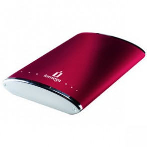 34404 - Iomega eGo 500 GB External Hard Drive - Red - Powered USB FireWire/i.LINK 400 - 5400 rpm - 8 MB Buffer