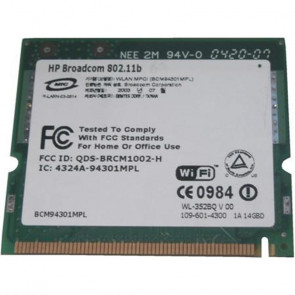 345641-001 - HP Mini PCI IEEE 11MBps 802.11b Wireless LAN (WLAN) Network Interface Card