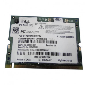 390684-001 - HP Mini PCI 54G WiFi 802.11b/g Wireless LAN (WLAN) Network Interface Card for NC4000/NC4010/NC6000 Series Notebooks
