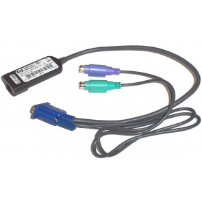 396632-001 - HP PS/2 RJ-45 KVM IP Console Interface Adapter with Keyboard/Monitor/Mouse Cable