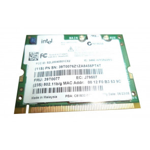 39T0077 - IBM Lenovo 802.11b/g 2200BG Mini-PCI Wireless Card by Intel for ThinkPad R51