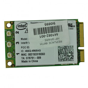 441082-001 - HP Mini PCI-Express 54G WiFi 802.11b/g High-Speed Embedded Wireless LAN (WLAN) Network Interface Card for 6710B/6715B Series No
