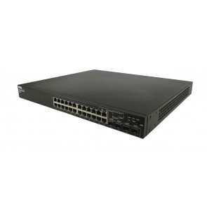 469-3416 - Dell PowerConnect 6224 24-Ports 10/100/1000BASE-T + 4 x shared SFP Gigabit Ethernet Managed Switch (Refurbished)