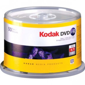50650 - Kodak 16x dvd+R Media - 4.7GB - 120mm Standard - 50 Pack Spindle