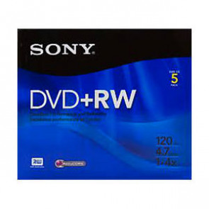 5DPW47R2H - Sony 5DPW47R2H dvd Rewritable Media - dvd-R - 1.4x - 4.70 GB - 5 Pack Jewel Case - 120mm2 Hour Maximum Recording Time