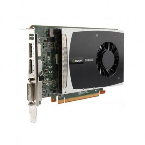 612952-002 - HP Nvidia Quadro 2000 PCI-Express x16 1GB GDDR5 GPU Memory 128-bit DVI / DisplayPort Video Graphics Card