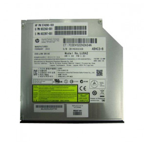 652243-001 - HP 8X DVD-RW SATA SlimLine 9.5mm JackBlack Optical Drive