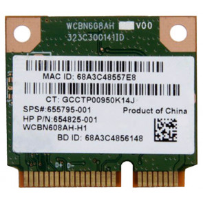655795-001 - HP Atheros 9485GN Mini PCI-Express 802.11b/g/n WiFi Wireless Lan (WLAN) Network Adapter with Integrated BlueTooth
